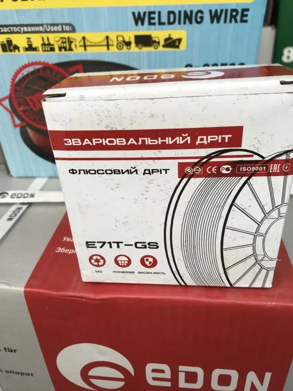 Флюсовий дріт Edon E71T-GS Д.0,8-1,0 мм вес 1,0 кг - Зображення 2