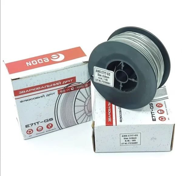 Флюсовий дріт Edon E71T-GS Д.0,8-1,0 мм вес 1,0 кг