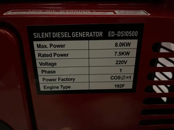 Дизельний генератор EDON ED-DS10500 8 кВт - Зображення 7